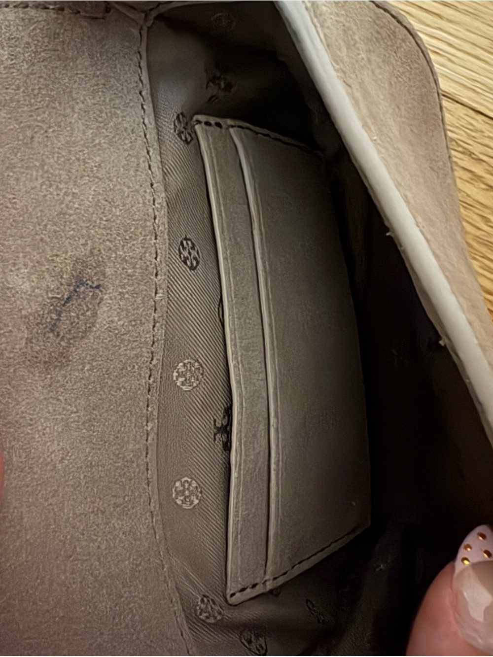 Tory Burch Light Brown Crossbody Saddle Bag - Picture 3 of 4